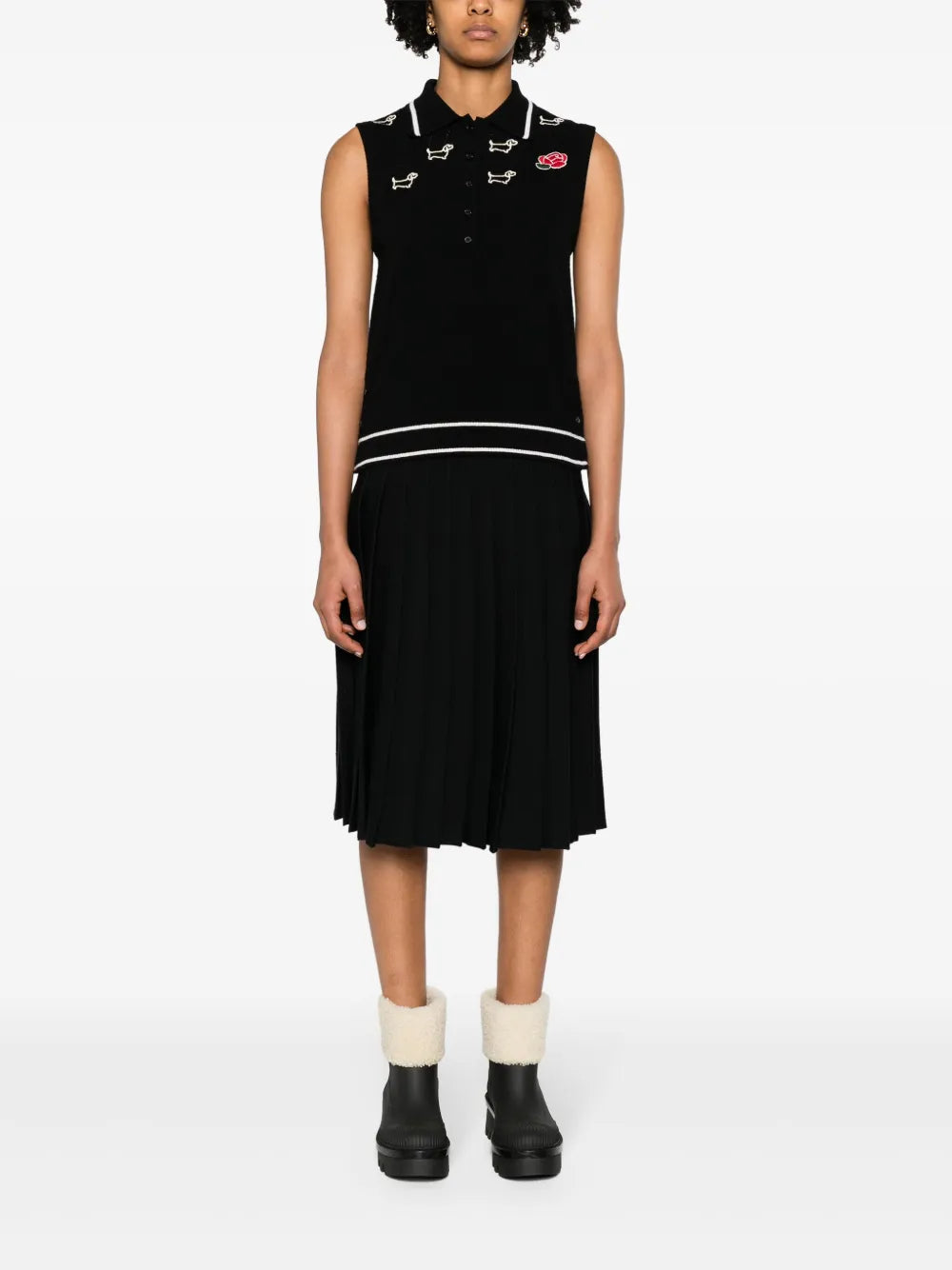 Hector-Embroidered Virgin Wool Top
