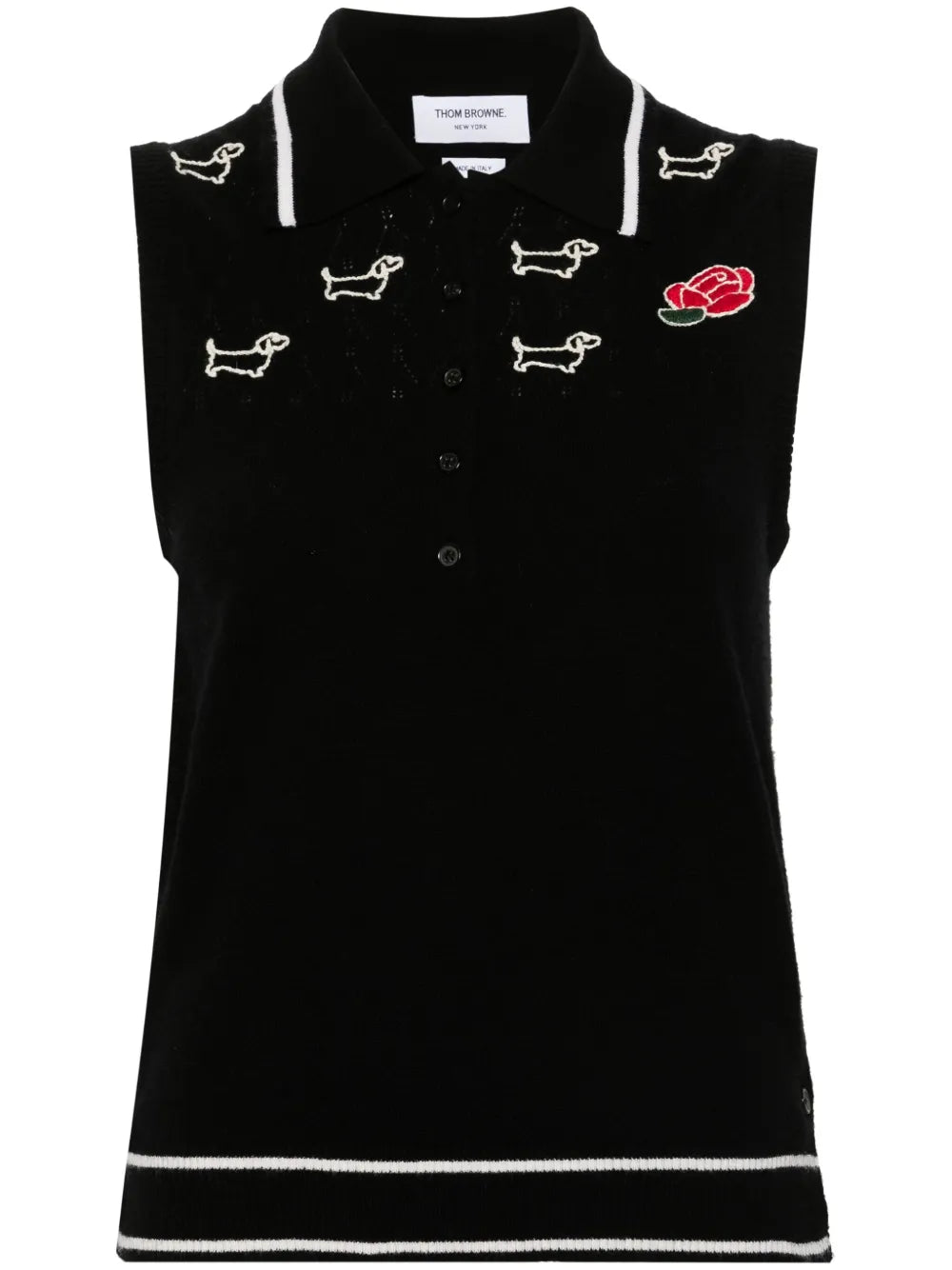 Hector-Embroidered Virgin Wool Top