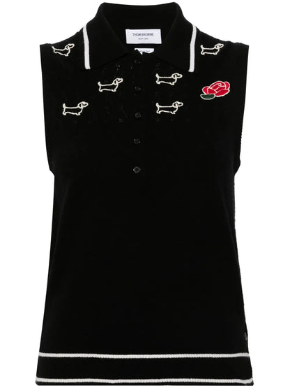 Hector-Embroidered Virgin Wool Top