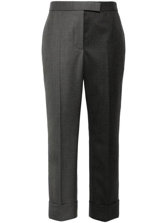 Tapered-Leg Wool Trousers