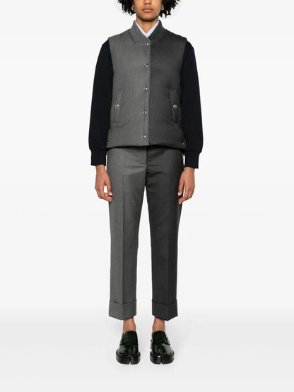 Tapered-Leg Wool Trousers