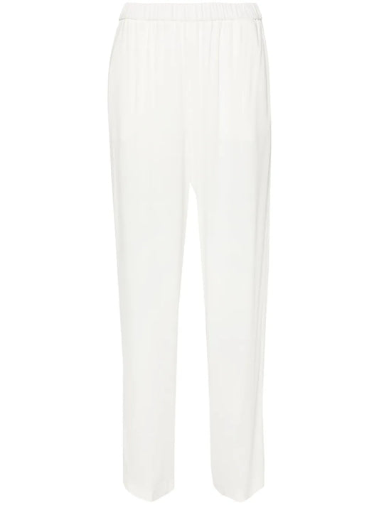Straight Crepe Trousers