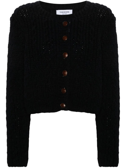 Chunky-Knit Wool Cardigan