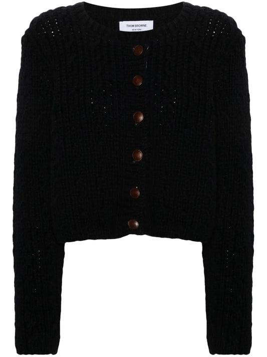 Chunky-Knit Wool Cardigan