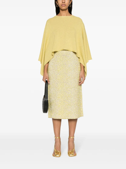 Sequin-Embellished Knitted Poncho