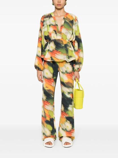 Toni Abstract-Pattern Blouse