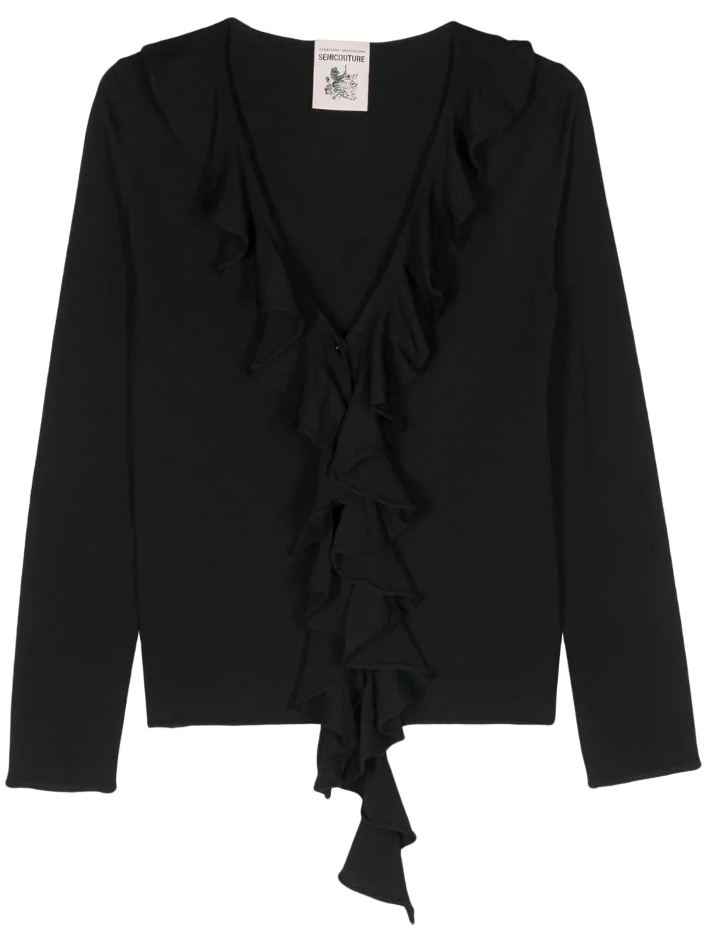 Annalisa Ruffle-Detail Cardigan