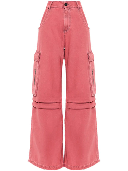High-Rise Cargo Jeans