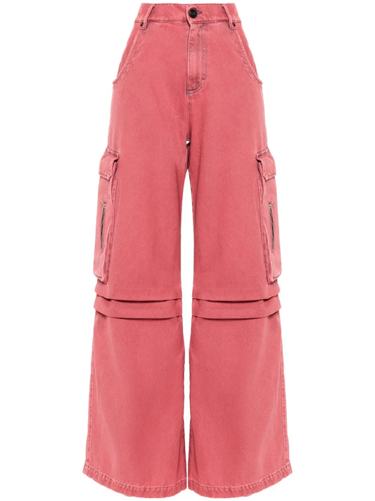 High-Rise Cargo Jeans