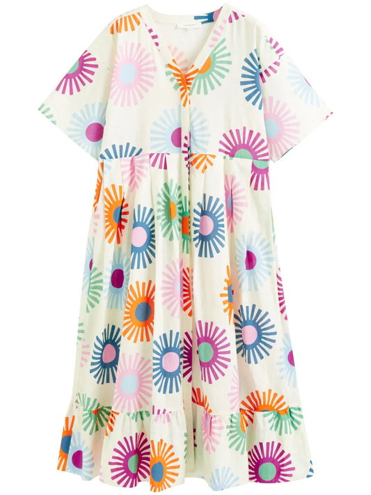 Soleil Floral-Print Dress