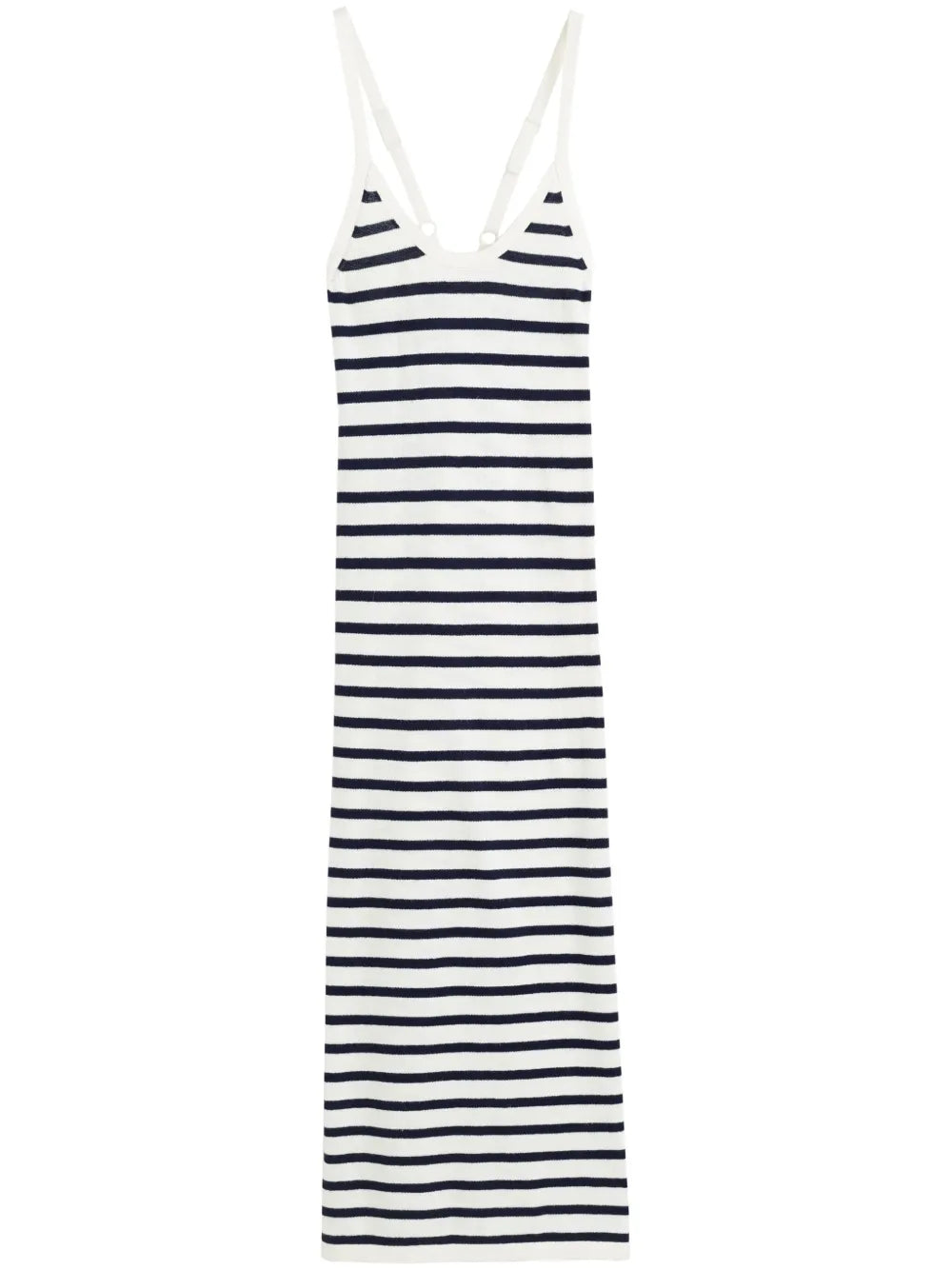 Striped Knitted Midi Dress