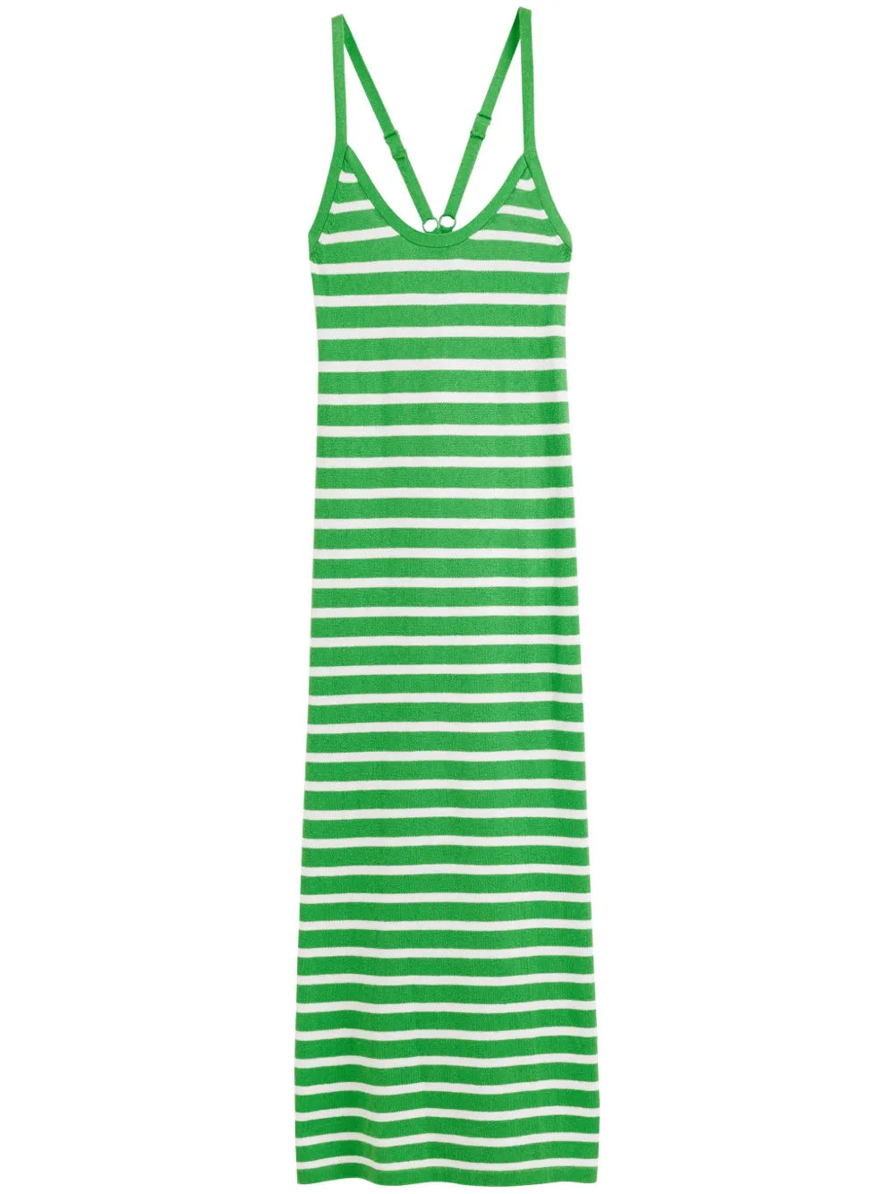 Striped Knitted Midi Dress