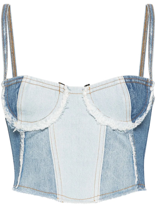 Denim Cropped Top