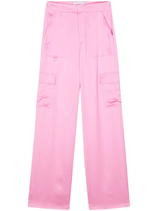 Textured Straight Cargo Pants