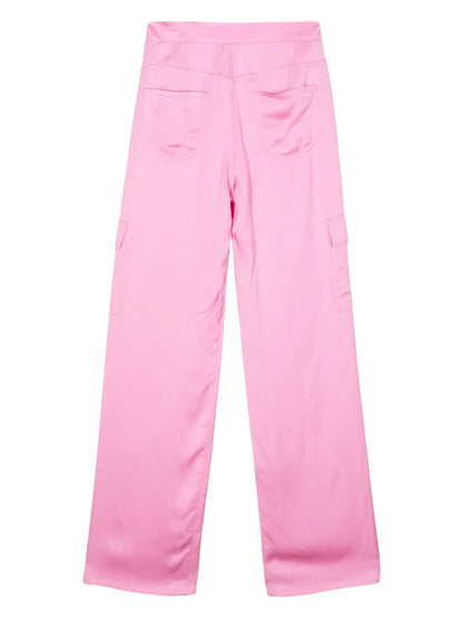 Textured Straight Cargo Pants