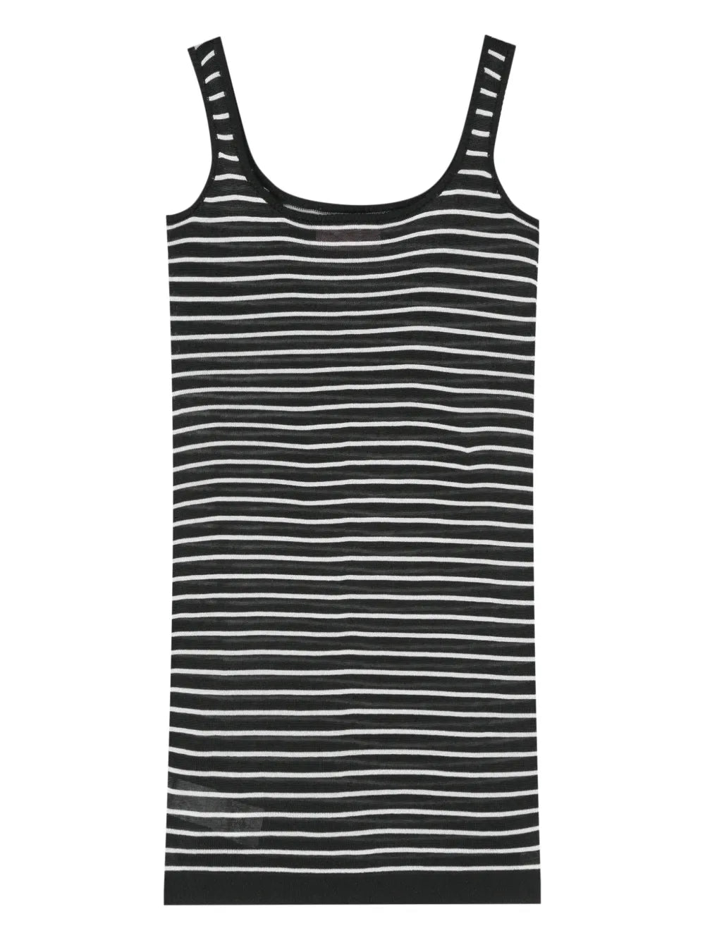 Eyelike-Patch Striped Mini Dress