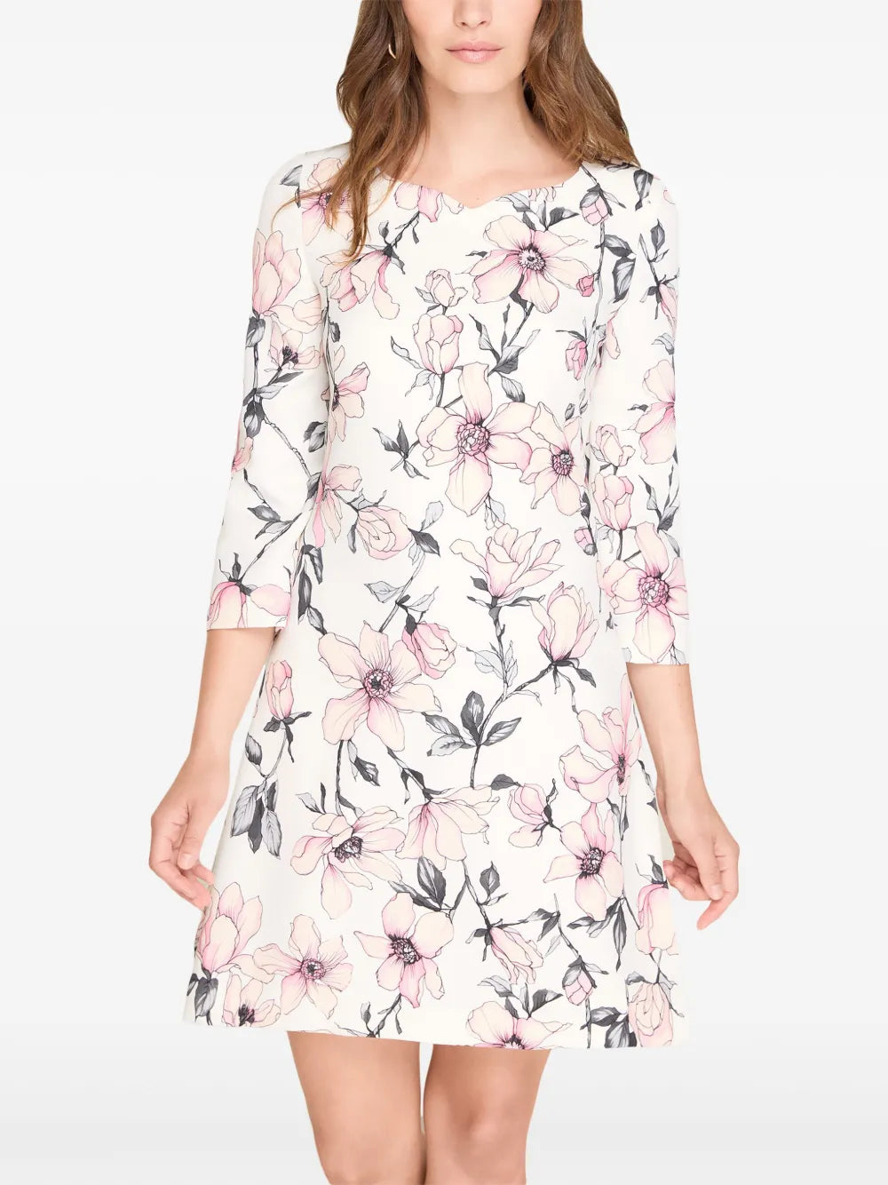 Selma Floral-Print A-Line Dress