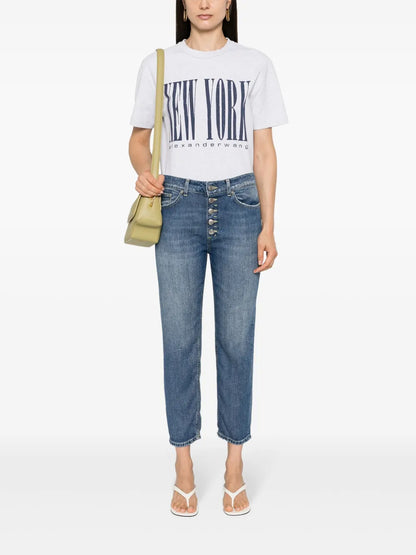 Koons Mid-Rise Cropped Jeans