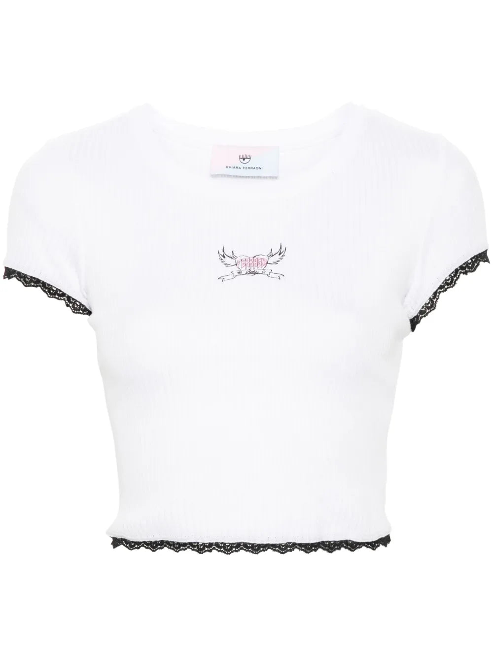 Punk Logo-Print Ribbed Top