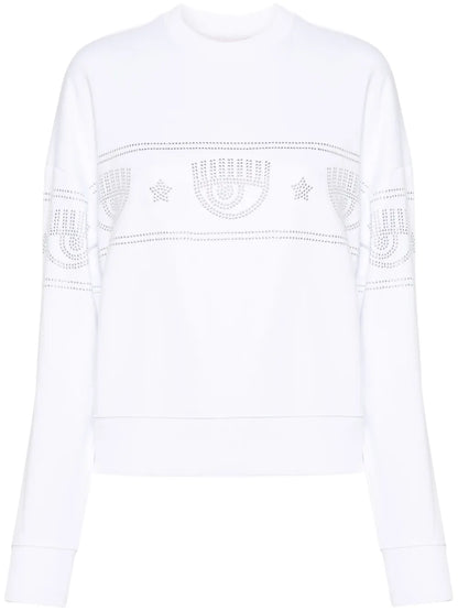 Logomania Stud-Embellished Sweatshirt
