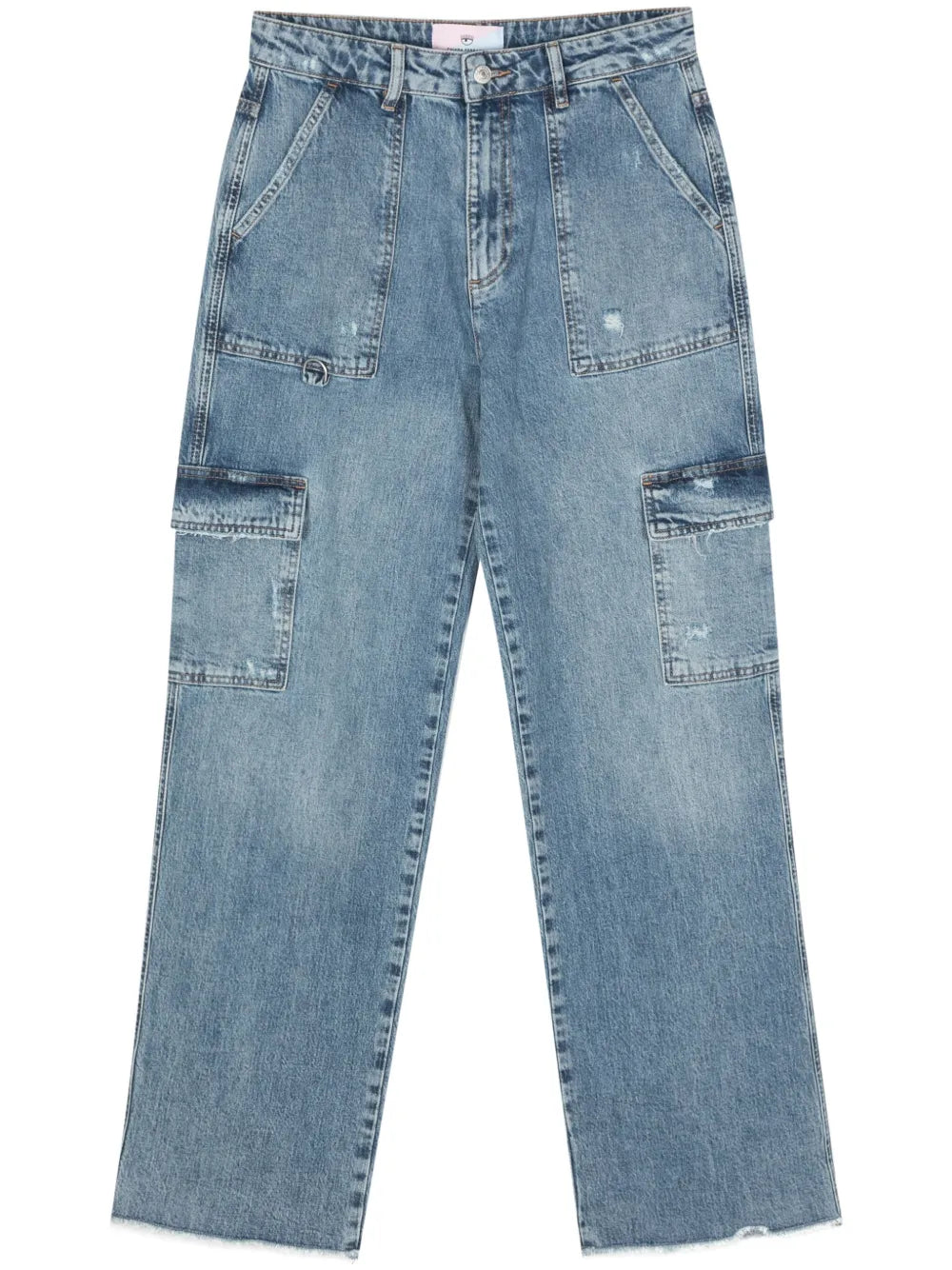 Logo-Embroidered Straight Jeans