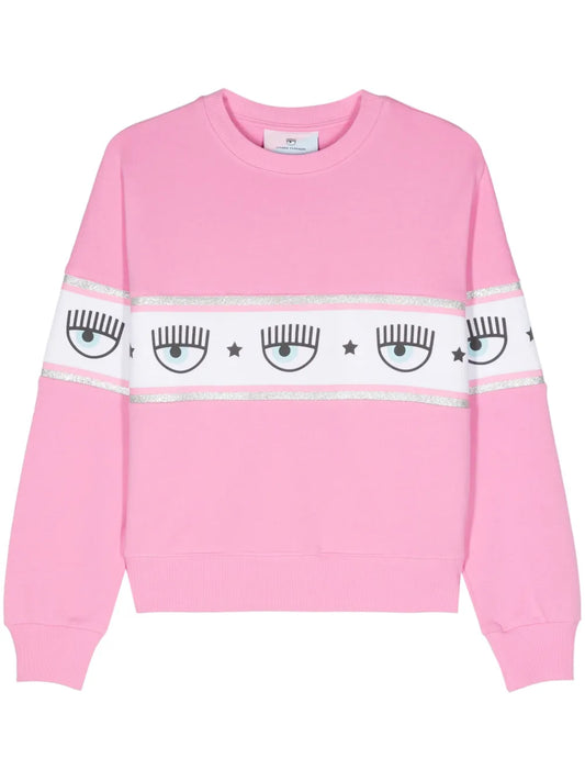 Logomania-Motif Cotton Sweatshirt