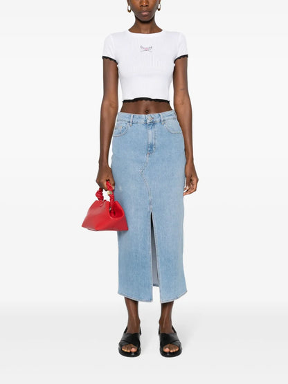 Eye Star Denim Skirt