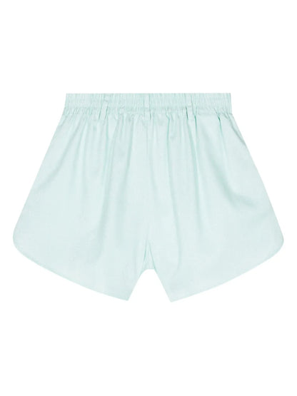 Eyelike-Motif Metallic Shorts