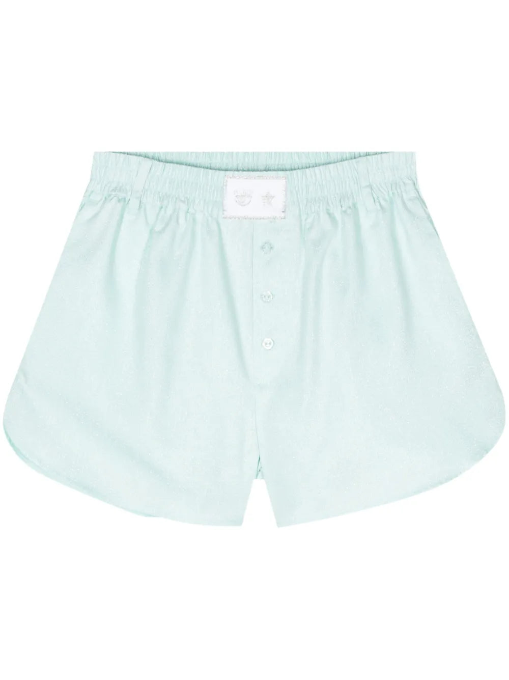 Eyelike-Motif Metallic Shorts