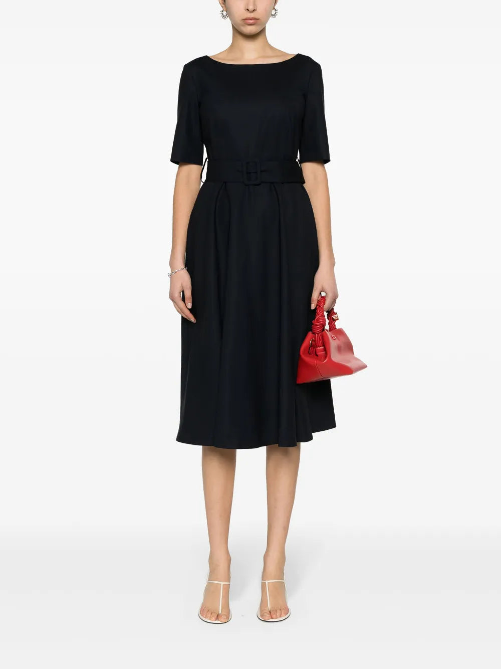 Flared Midi Skirt