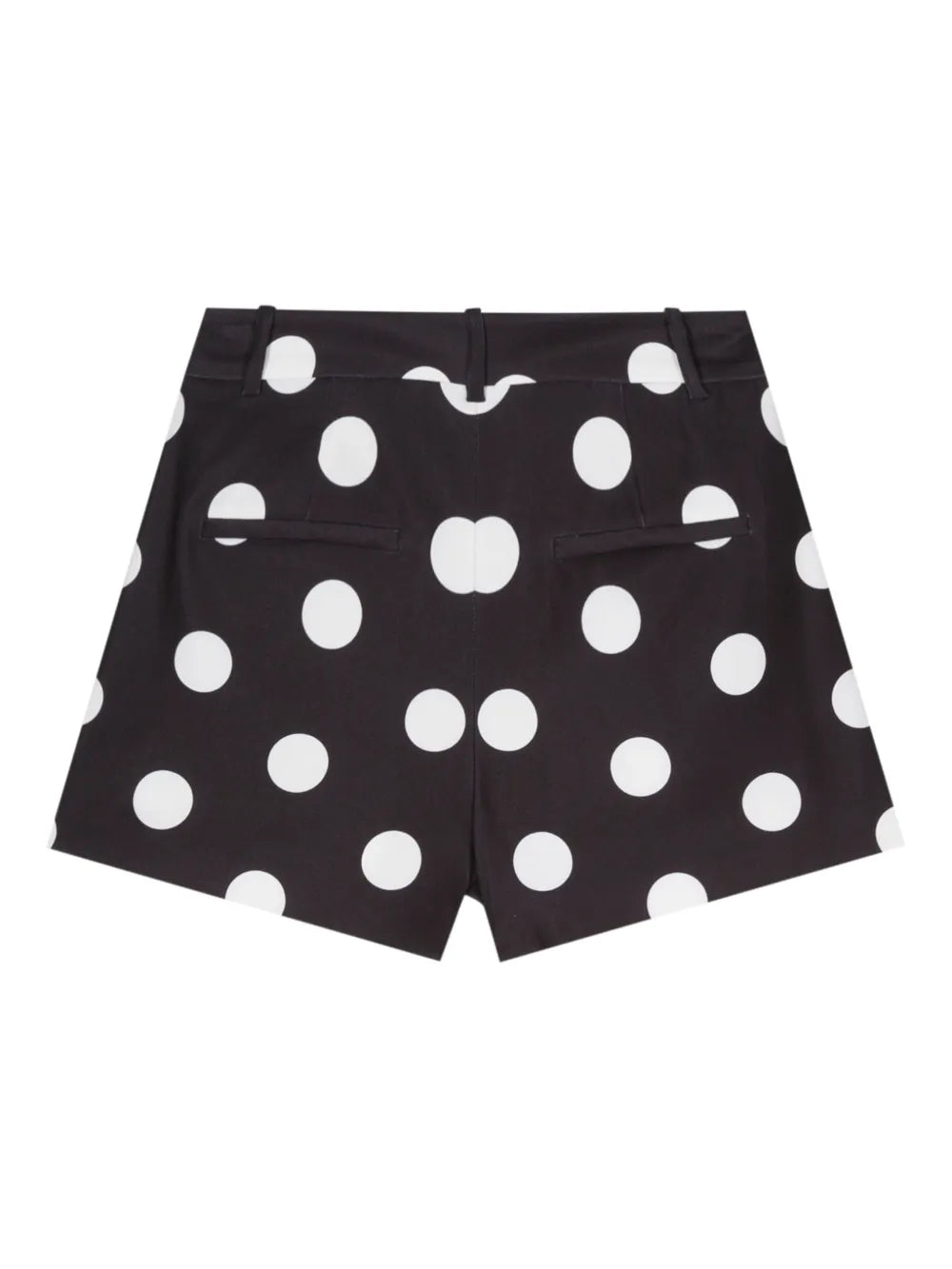Polka-Dot Crepe Mini Shorts