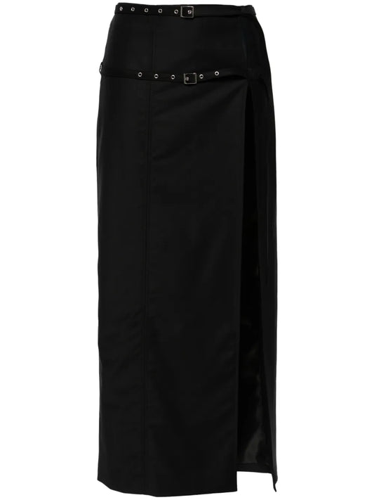 Kura Side-Slit Pencil Skirt