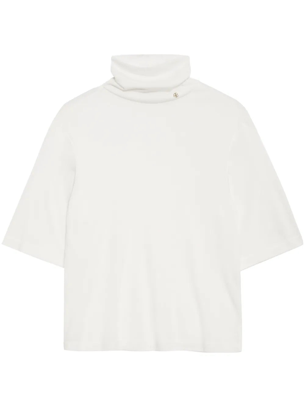 Corbin Modal-Cashmere Roll-Neck Top