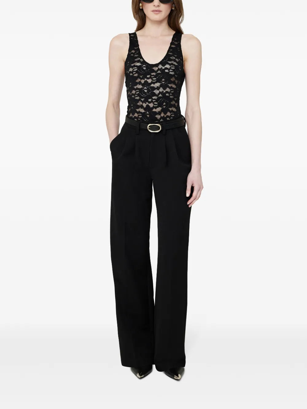 Alysha Floral-Lace Bodysuit