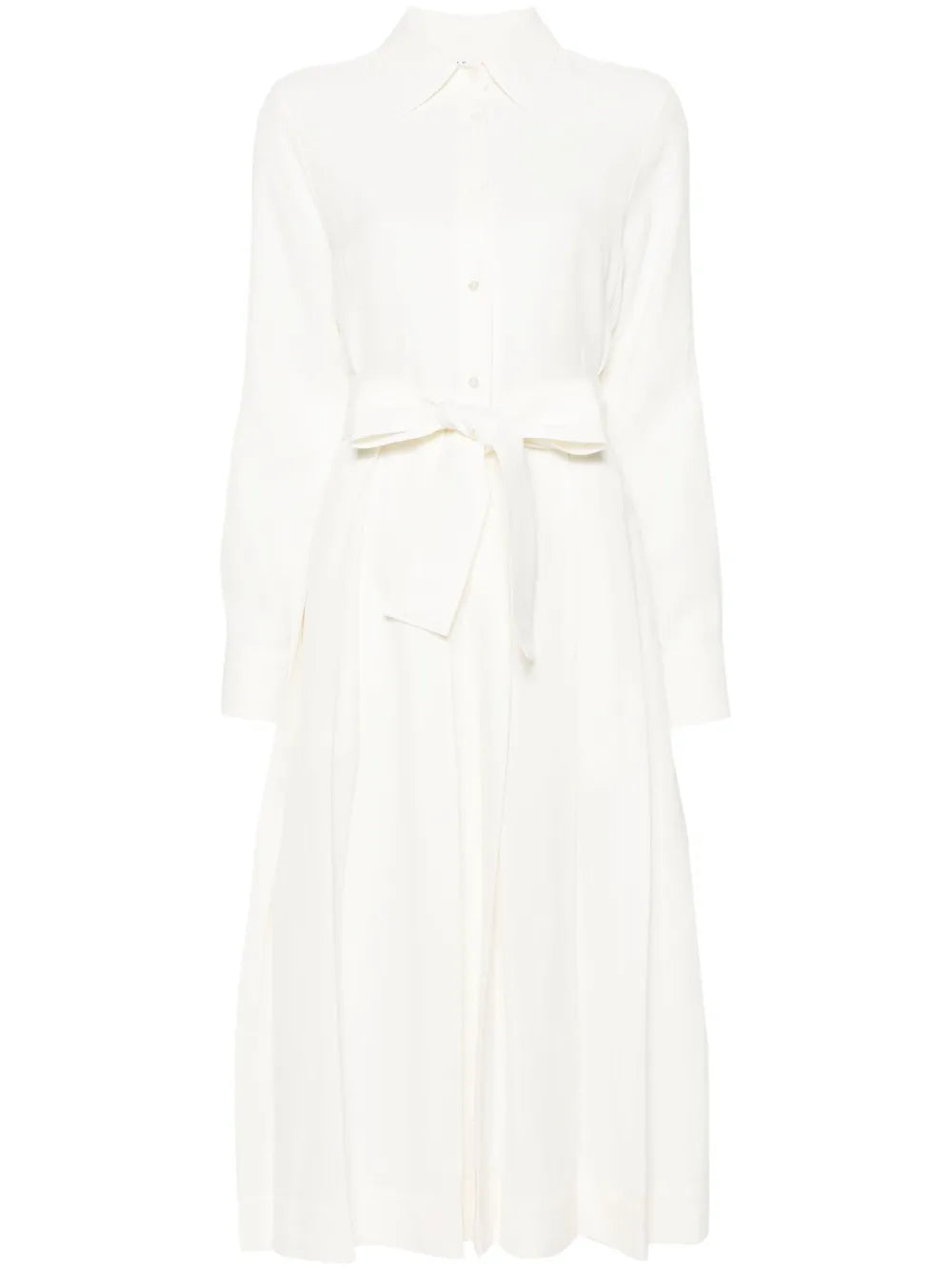 Belted Midi Shirt Dress