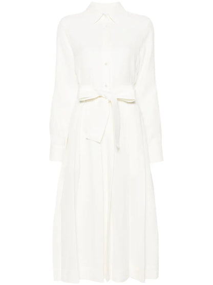 Belted Midi Shirt Dress