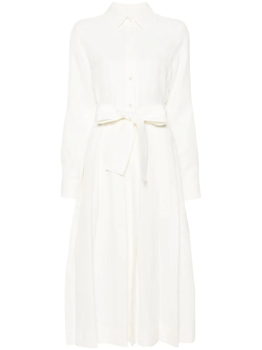 Belted Midi Shirt Dress