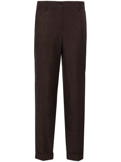 High-Waist Tapered Trousers