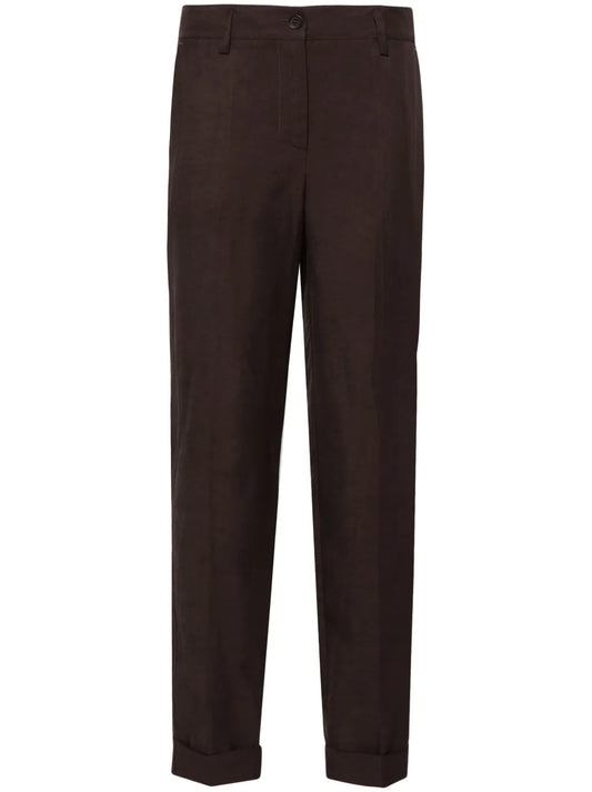 High-Waist Tapered Trousers