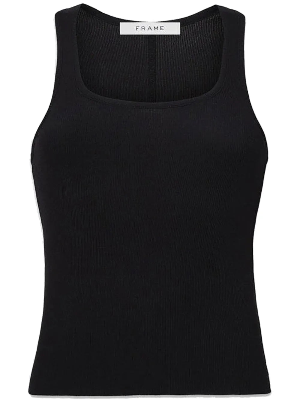 Scoop Neck Ribbed Knit Tank Top