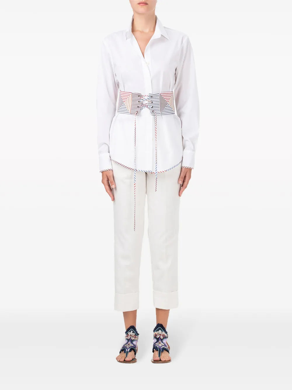 Berenice Belted Cotton Shirt