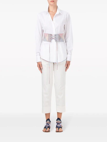 Berenice Belted Cotton Shirt