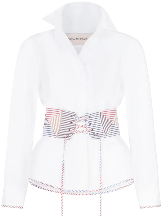 Berenice Belted Cotton Shirt