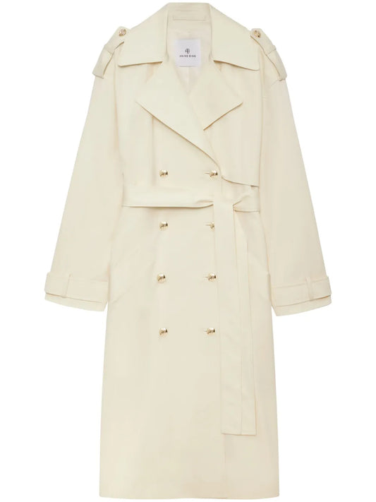 Layton Button-Detail Oversize Trench