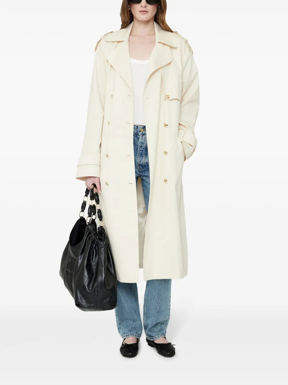 Layton Button-Detail Oversize Trench
