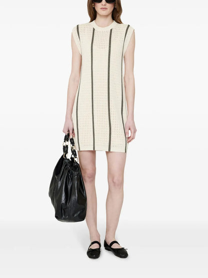 Lanie Open-Knit Minidress