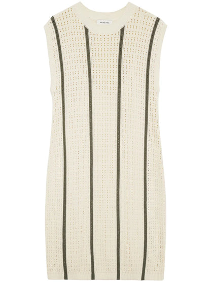 Lanie Open-Knit Minidress