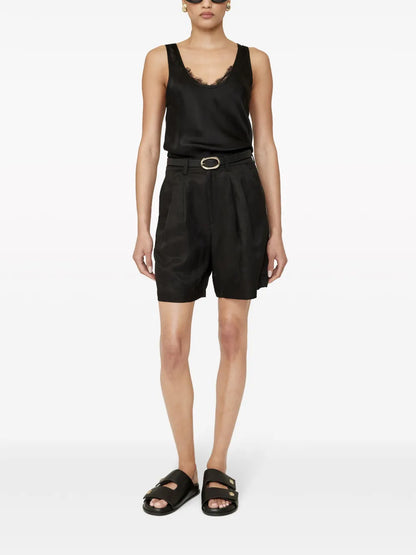 Carrie Pleat-Detailing Shorts