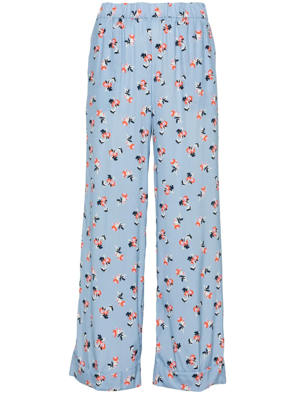 High-Waist Straight-Leg Trousers