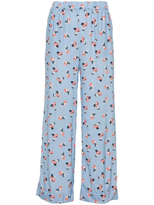 High-Waist Straight-Leg Trousers